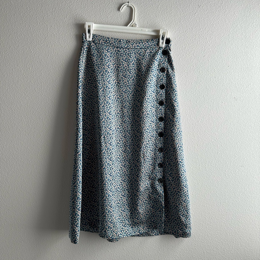 Madewell Silk Midi Skirt